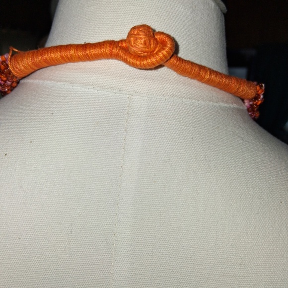 Vintage Beautiful Boho Necklace with 17 Seed Bead Strands - Picture 2 of 2